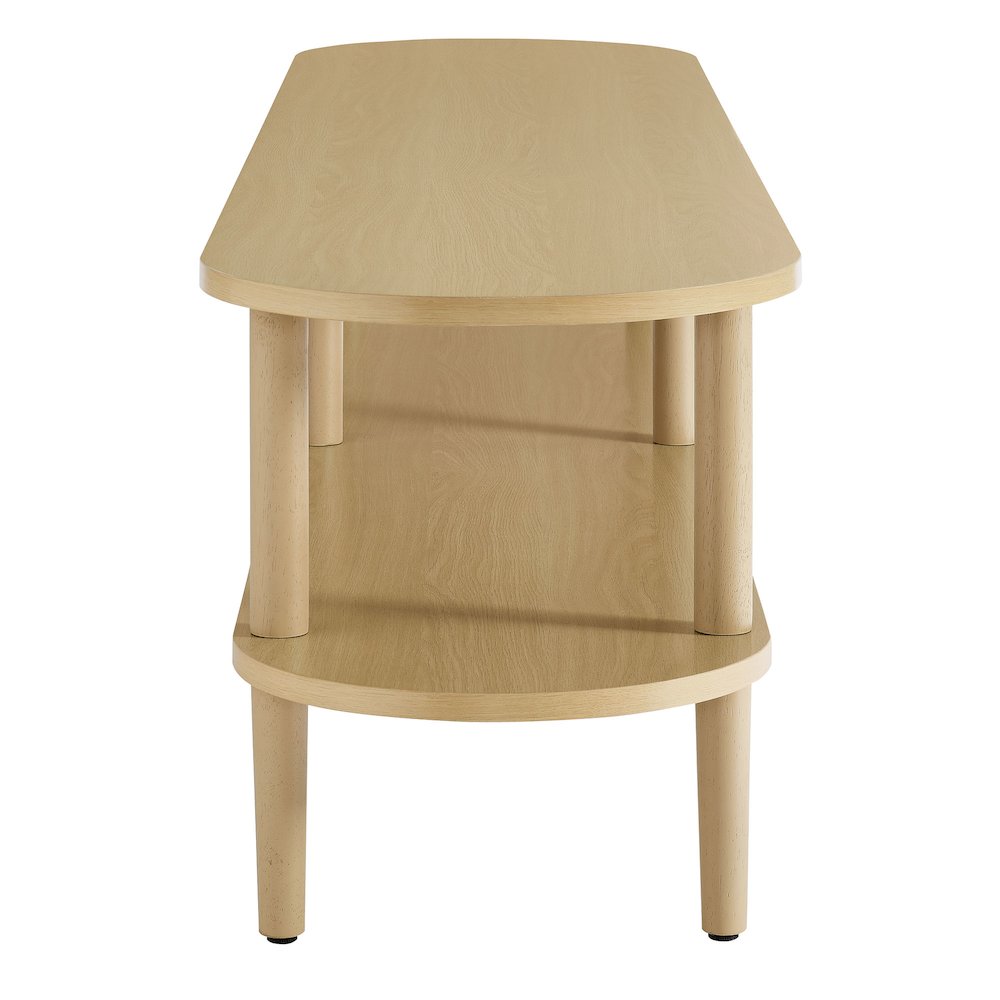 Torus Oval Wood TV Stand. Picture 4