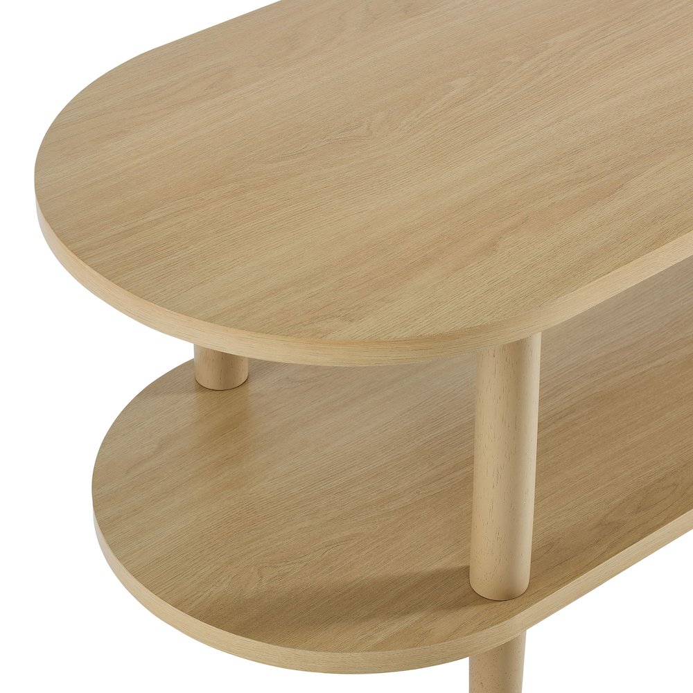 Torus Oval Wood TV Stand. Picture 7