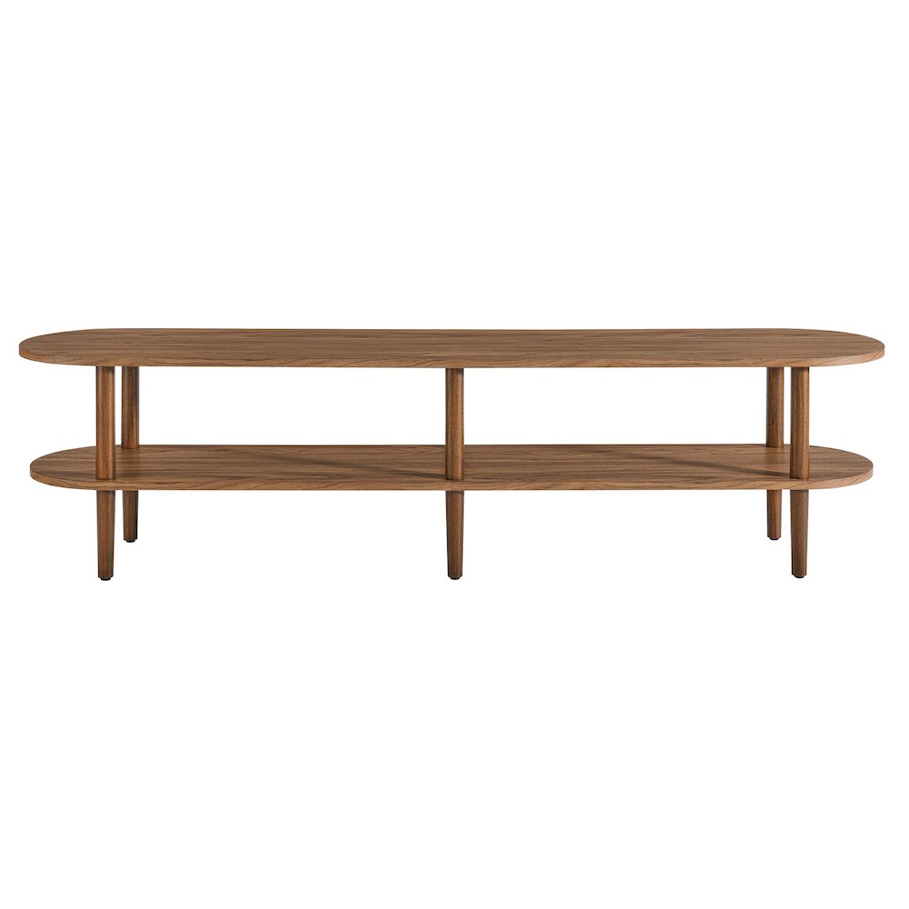 Torus Oval Wood TV Stand. Picture 5