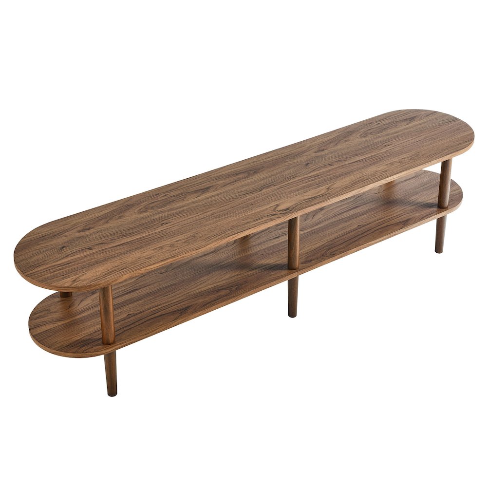 Torus Oval Wood TV Stand. Picture 6