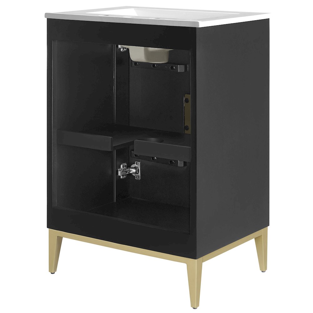 Beau 24" Wood Bathroom Vanity with Basin. Picture 5
