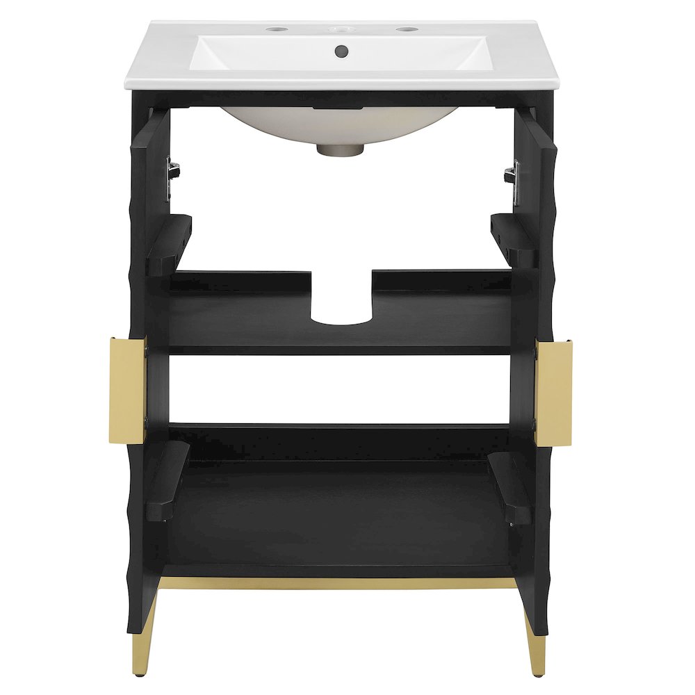 Beau 24" Wood Bathroom Vanity with Basin. Picture 7