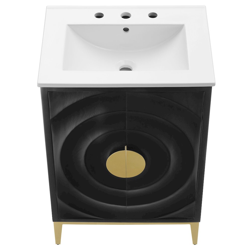 Beau 24" Wood Bathroom Vanity with Basin. Picture 8