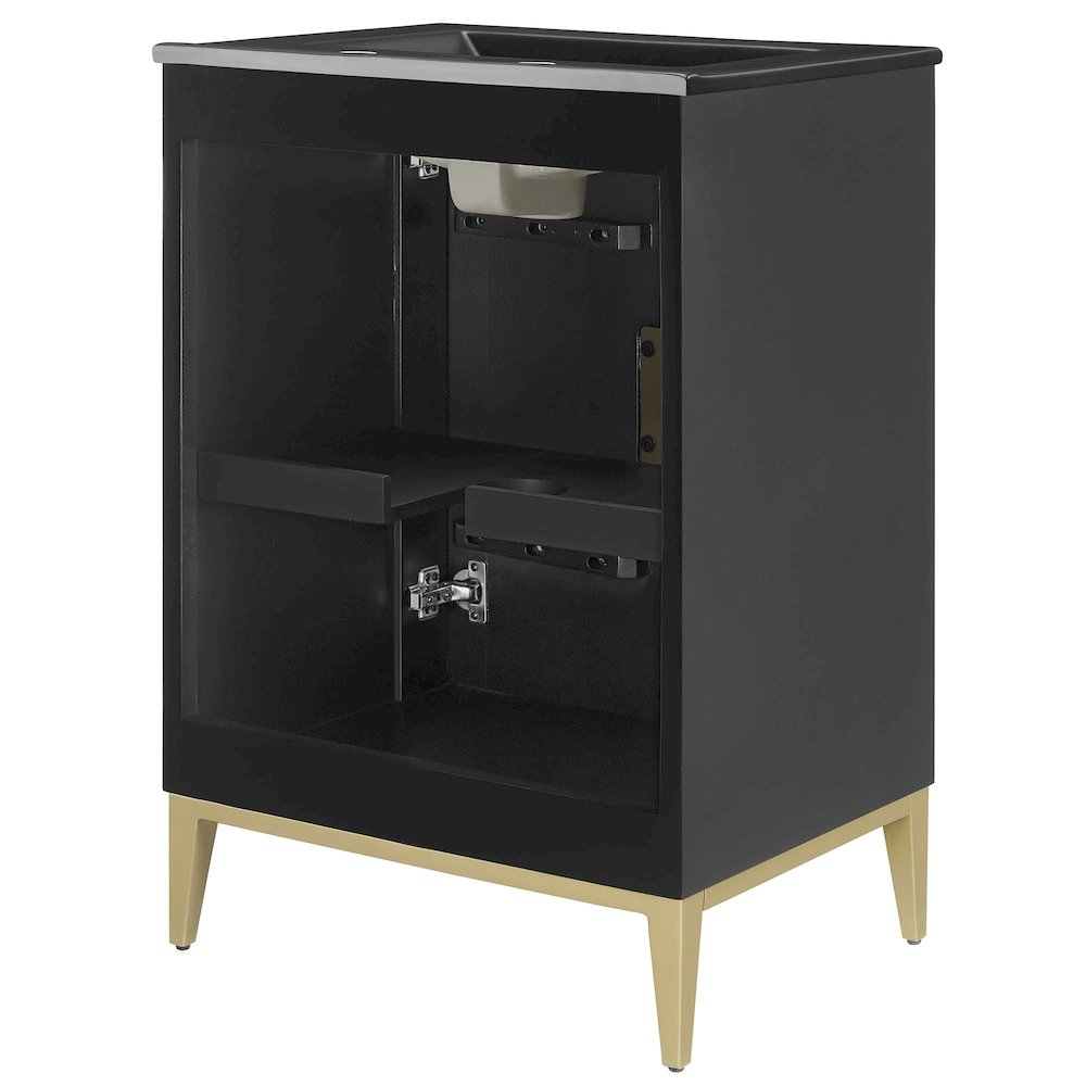 Beau 24" Wood Bathroom Vanity with Basin. Picture 5