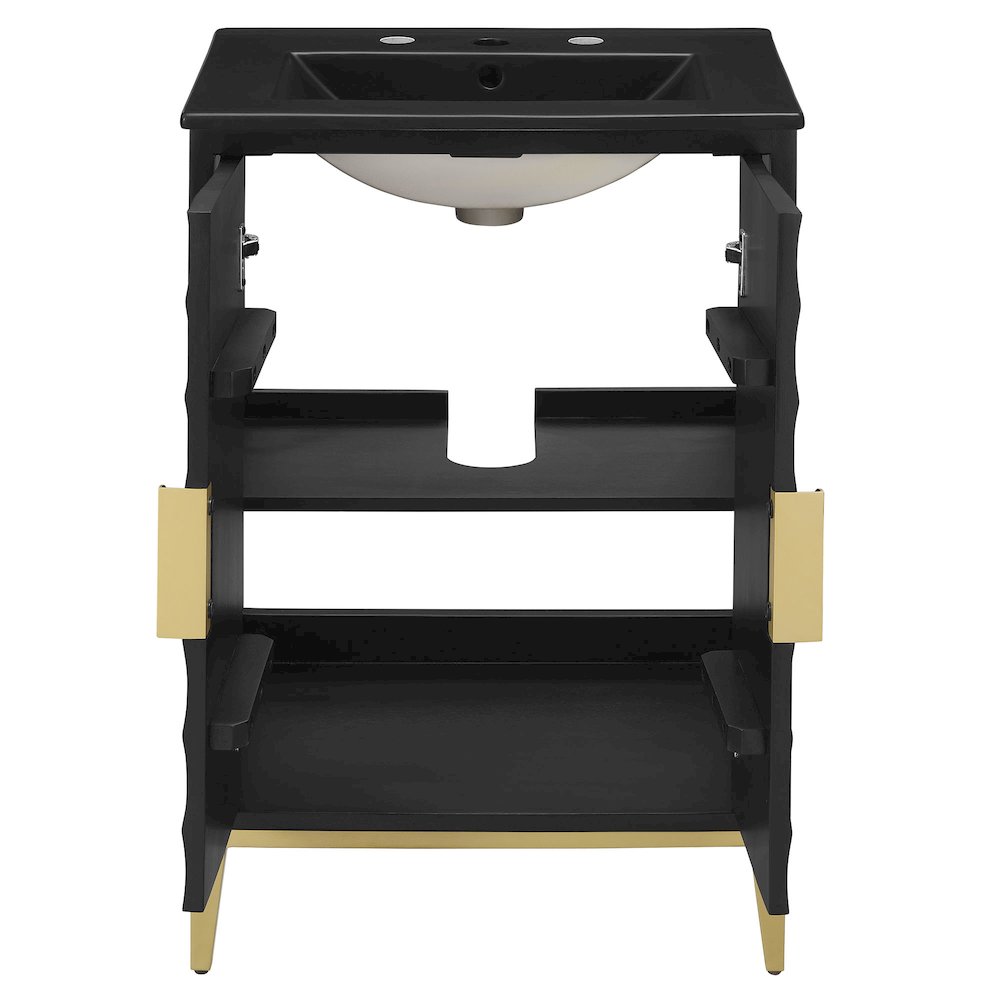 Beau 24" Wood Bathroom Vanity with Basin. Picture 7