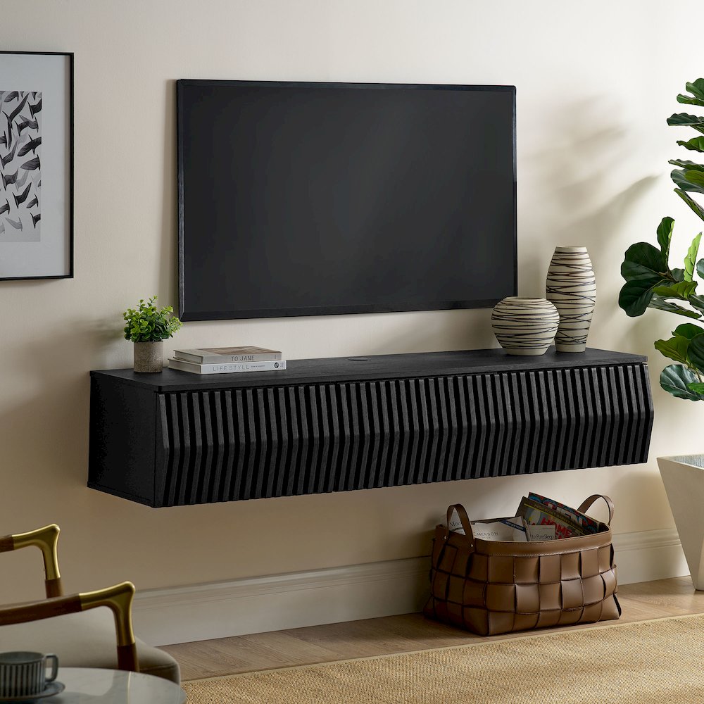 Vaughn 64" Wall Mount TV Stand. Picture 10