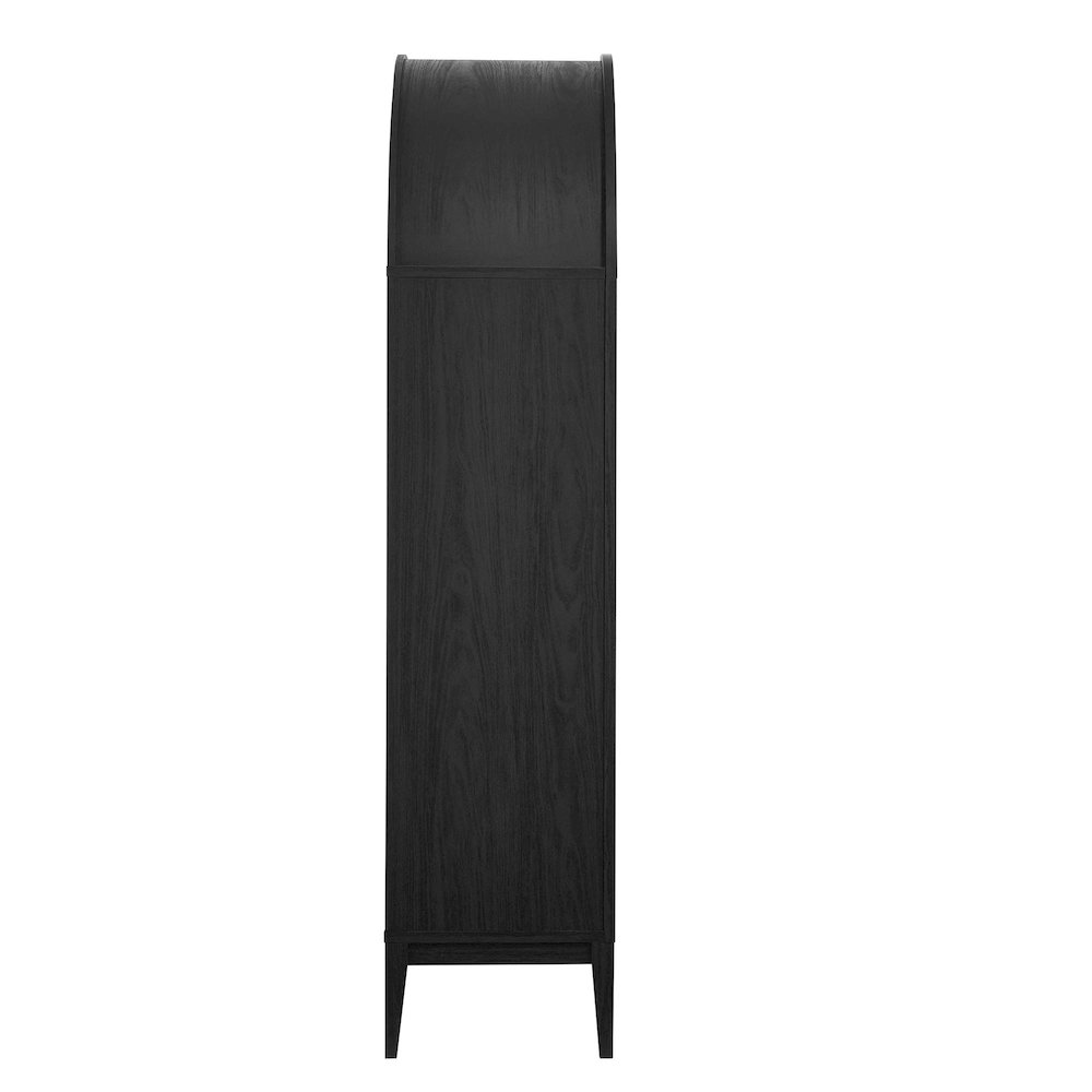 Nolan 74" Tall Wide Arched Storage Display Cabinet. Picture 4