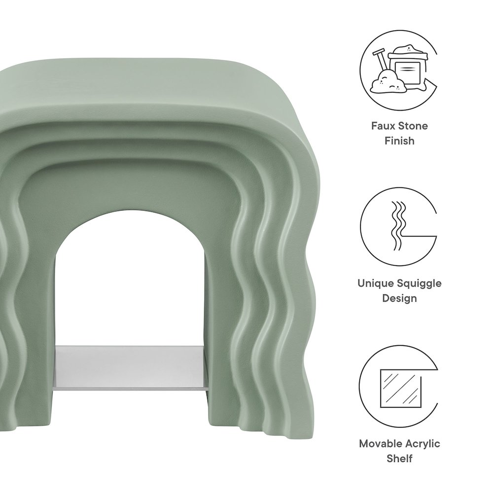 Jorin Squiggle Side Table. Picture 2