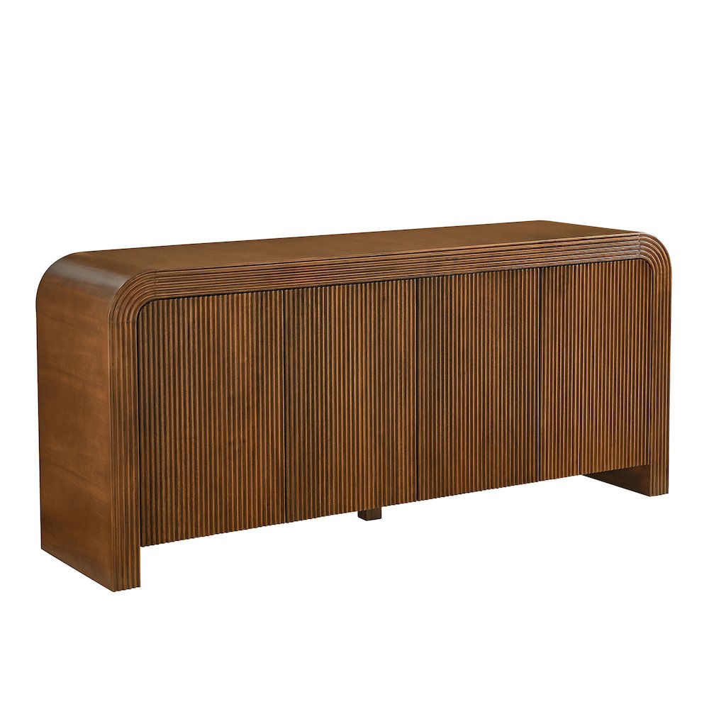 Waterflute 70" Fluted Sideboard Cabinet. Picture 1