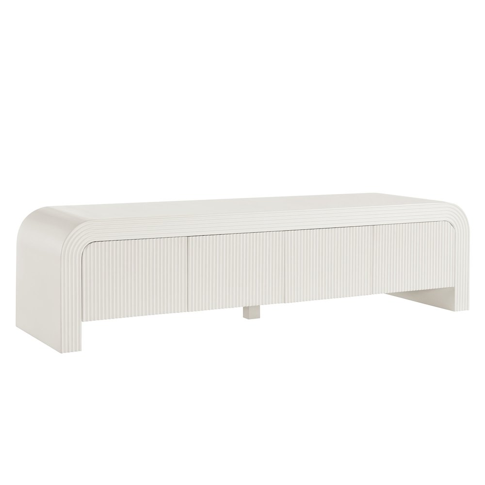 Waterflute 68" Fluted TV Stand. Picture 1