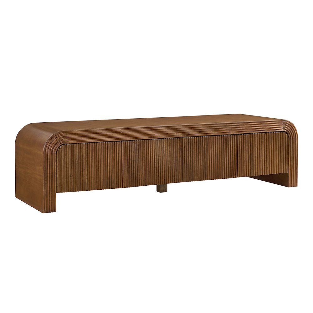Waterflute 68" Fluted TV Stand. Picture 1