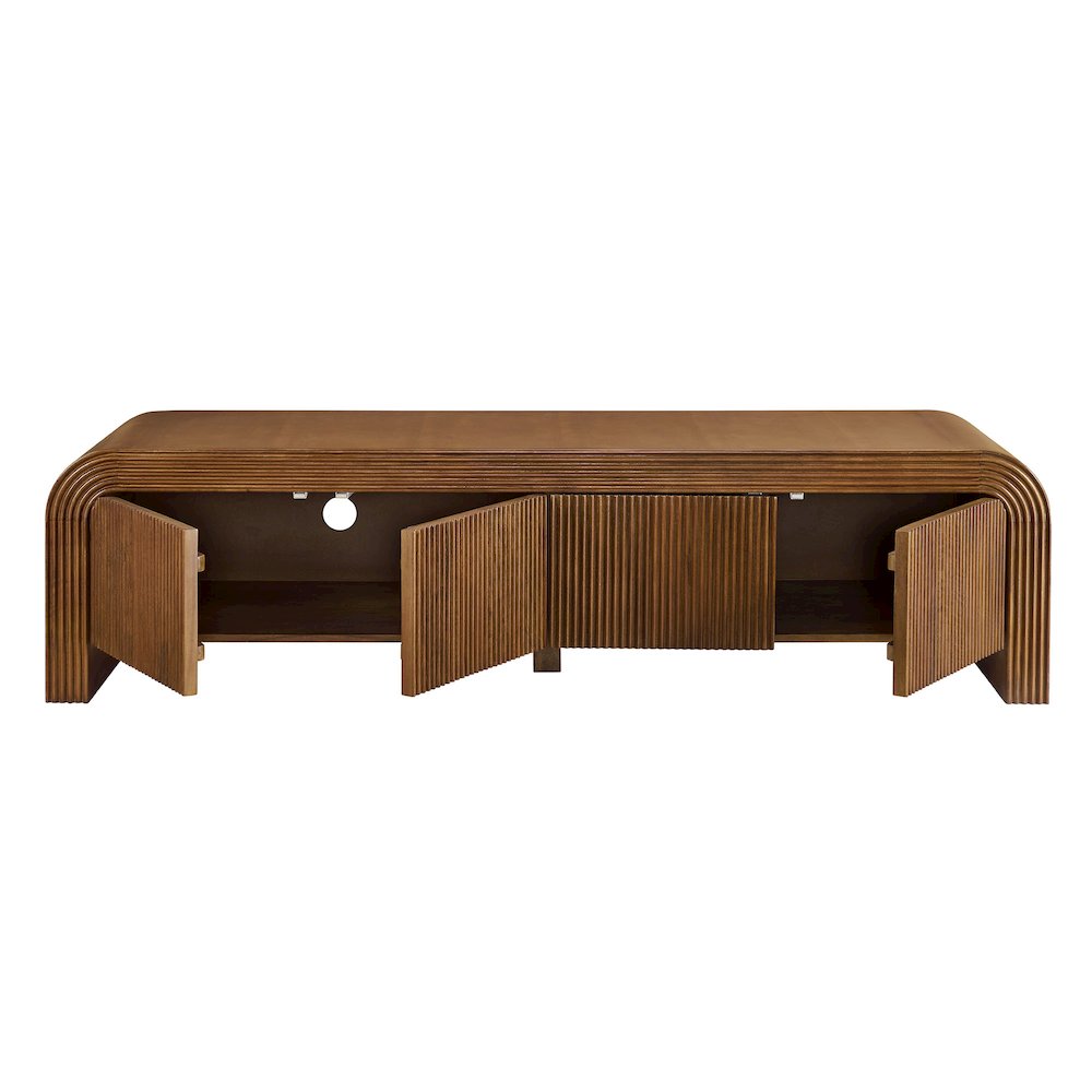 Waterflute 68" Fluted TV Stand. Picture 6