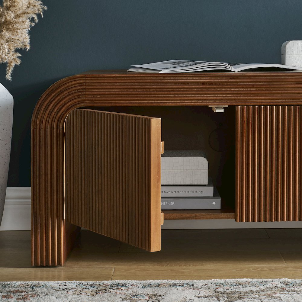 Waterflute 68" Fluted TV Stand. Picture 9