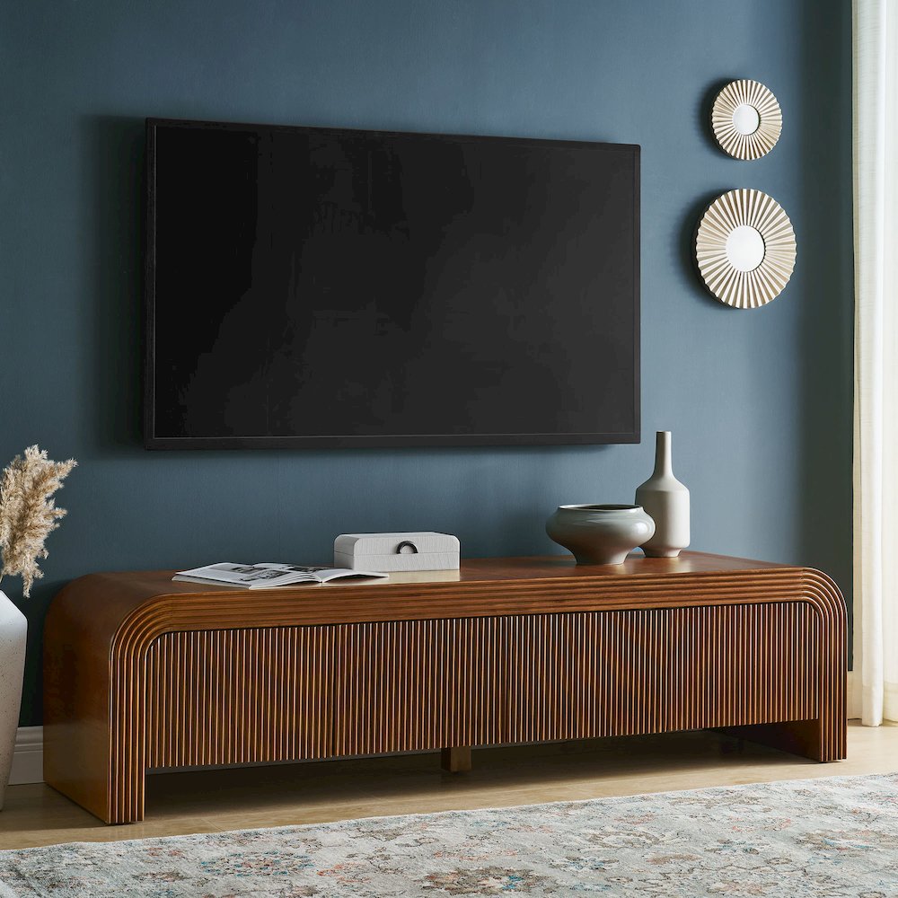Waterflute 68" Fluted TV Stand. Picture 8