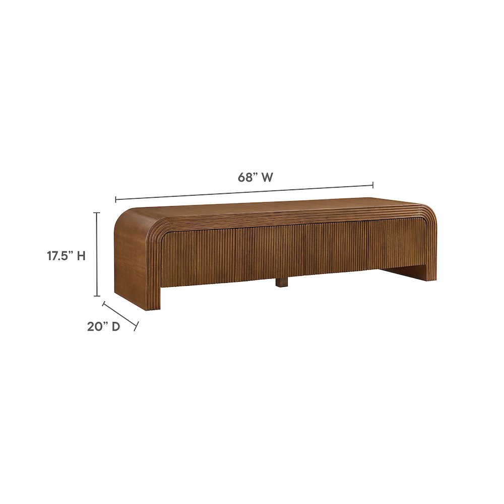 Waterflute 68" Fluted TV Stand. Picture 3