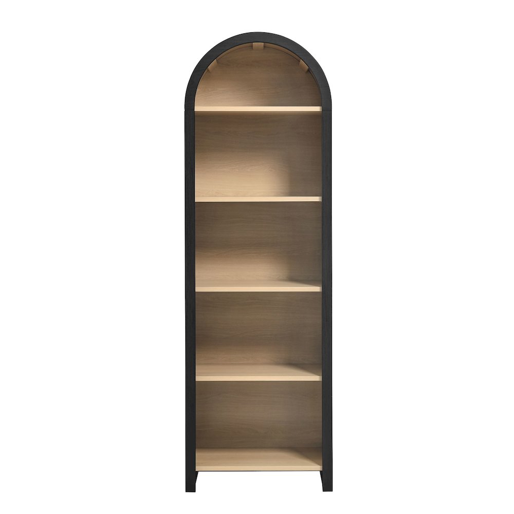 Evie Arched Narrow Bookcase Display Cabinet. Picture 5