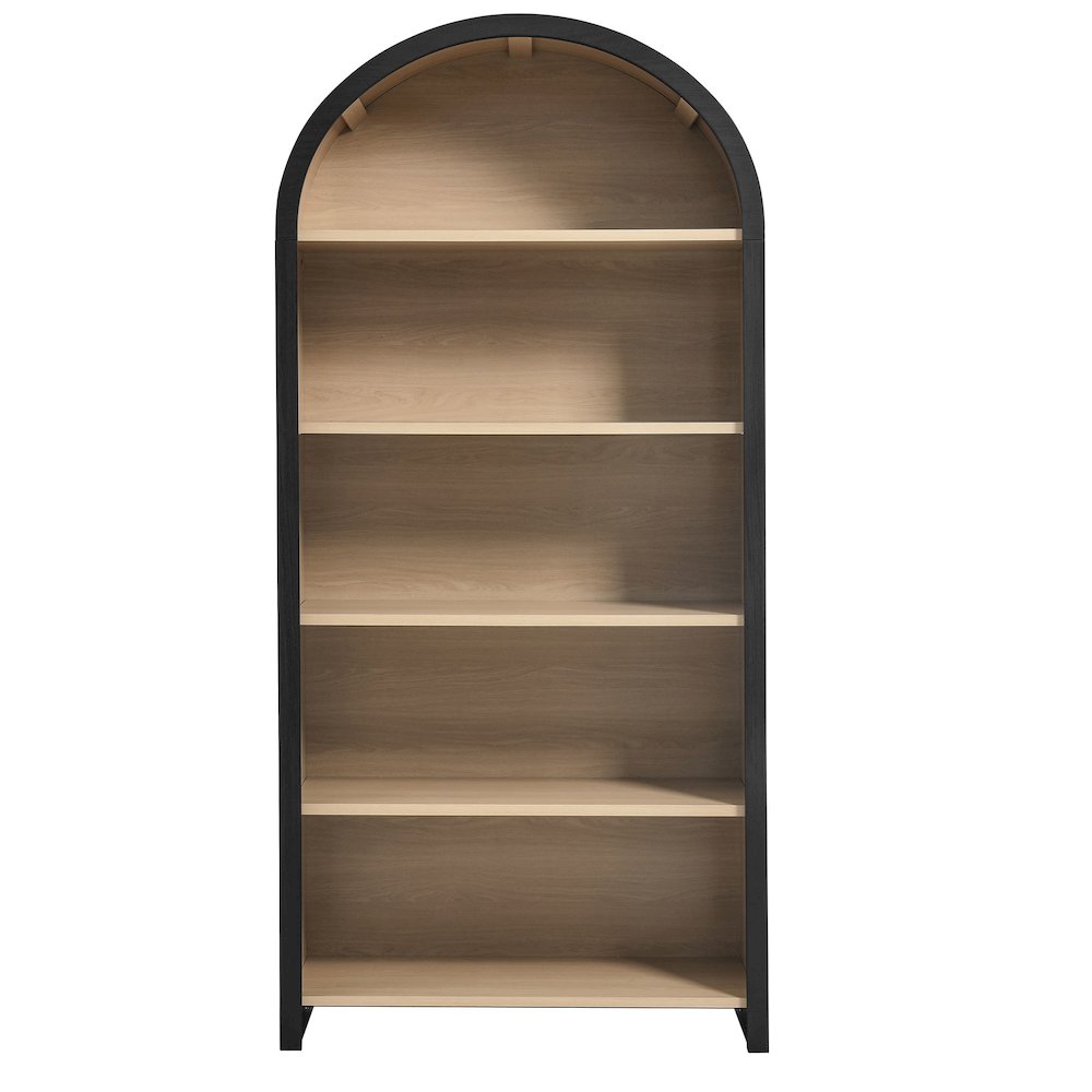 Evie Arched Wide Bookcase Display Cabinet. Picture 5