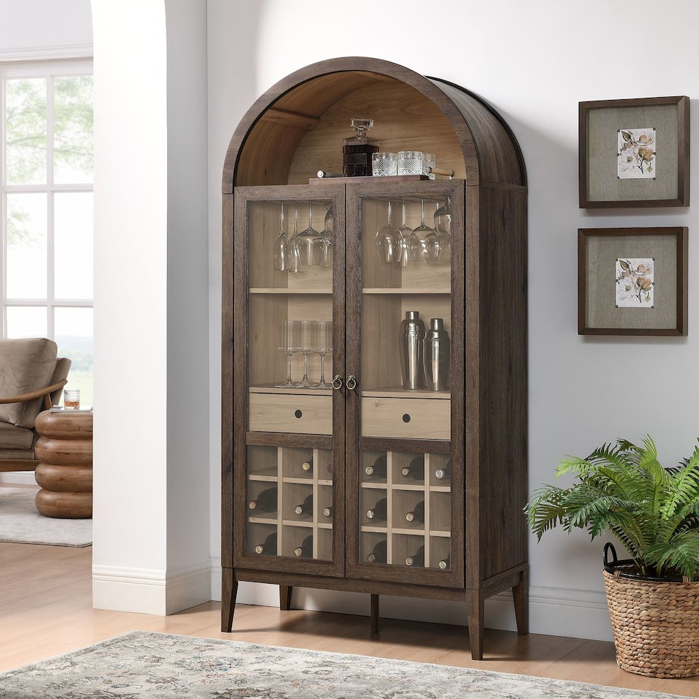 Nolan Arched Bar Cabinet. Picture 9