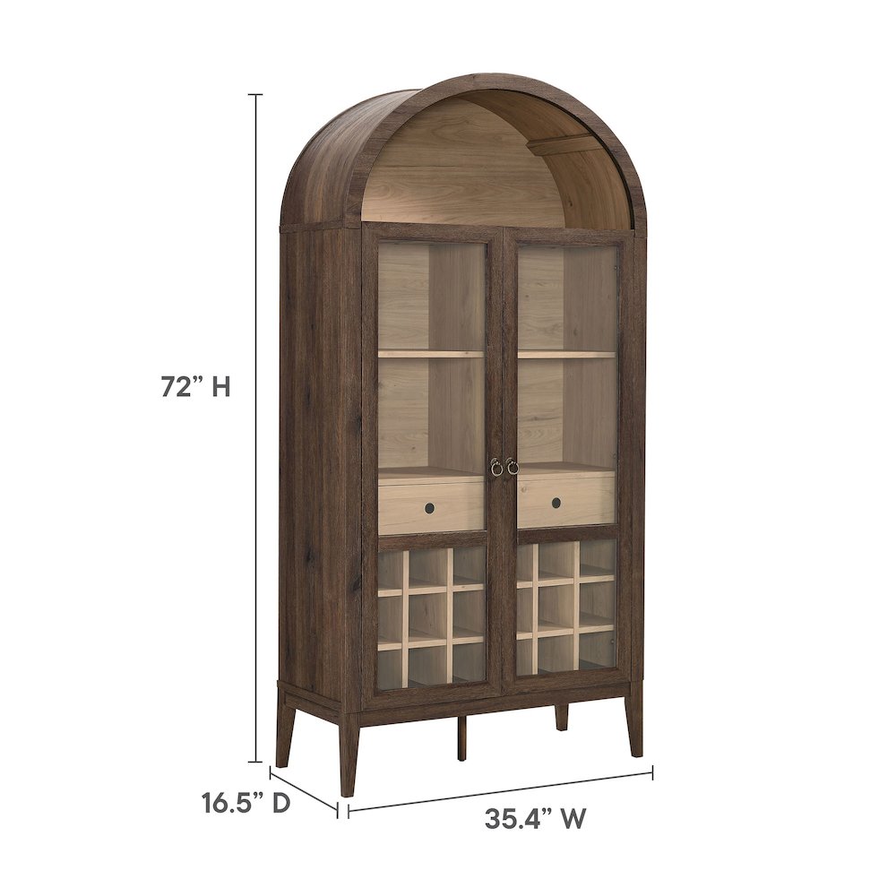 Nolan Arched Bar Cabinet. Picture 3