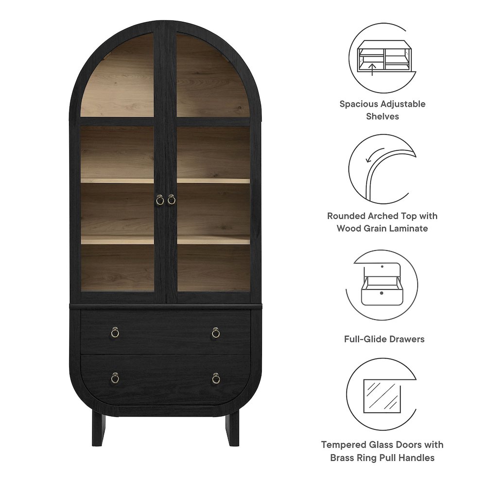 Nyx Arched Display Cabinet. Picture 3
