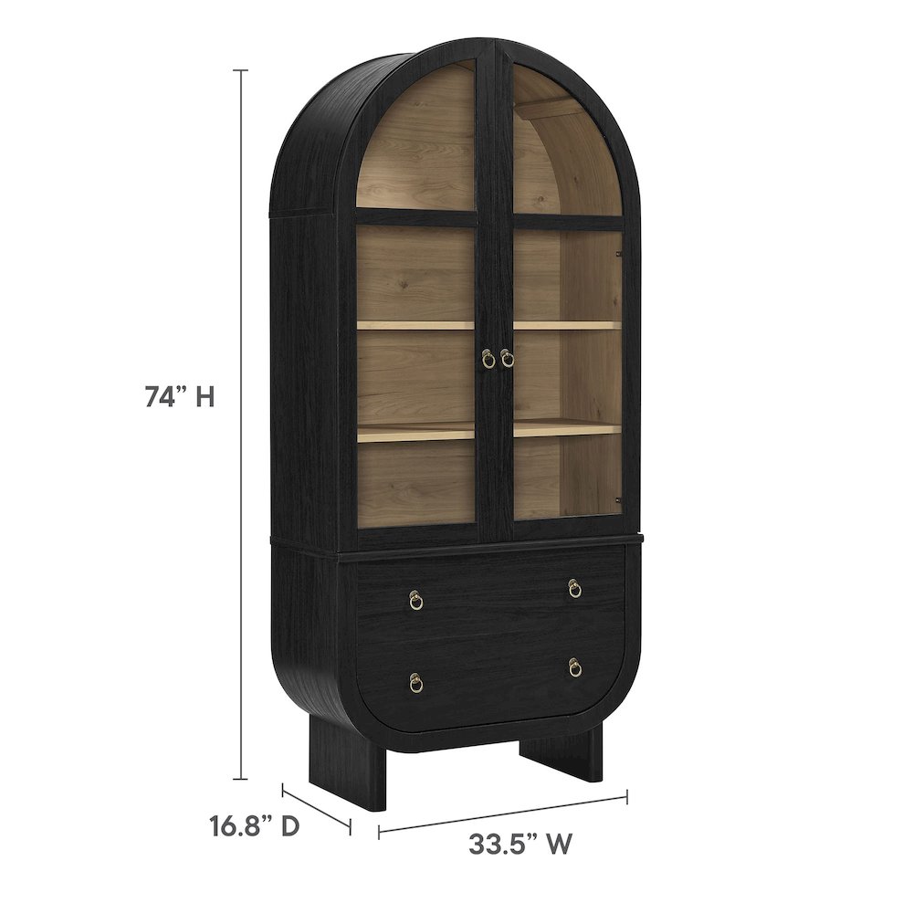 Nyx Arched Display Cabinet. Picture 2