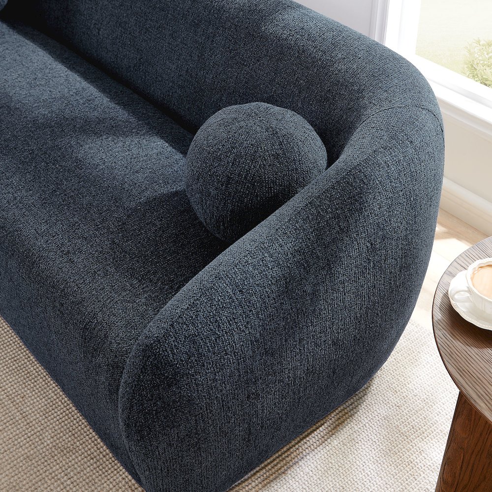 Holland 85" Chenille Fabric Sofa. Picture 10