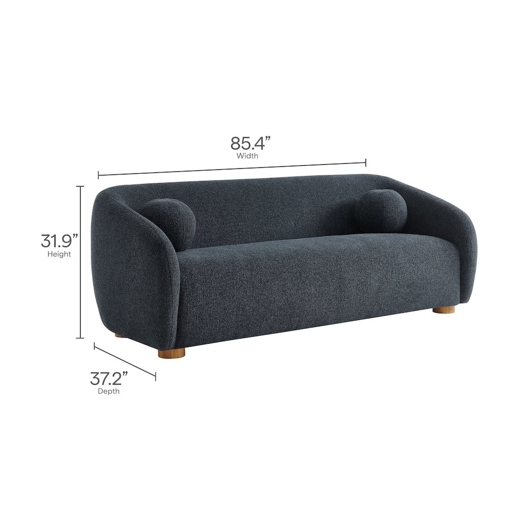Holland 85" Chenille Fabric Sofa. Picture 3