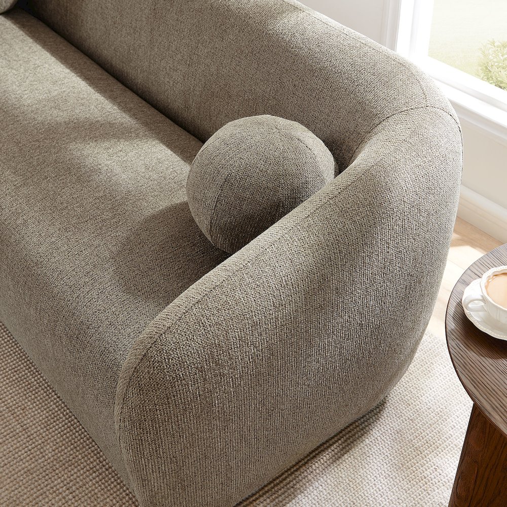 Holland 85" Chenille Fabric Sofa. Picture 10