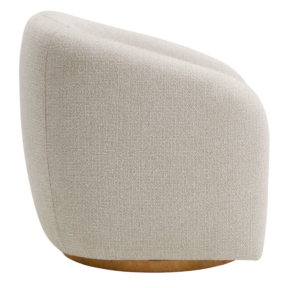 Holland Swivel Chenille Fabric Armchair. Picture 5