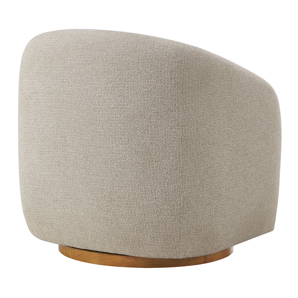 Holland Swivel Chenille Fabric Armchair. Picture 6