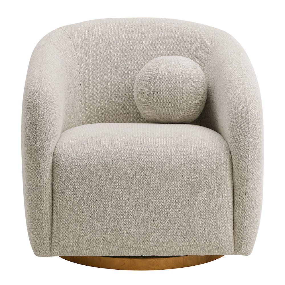 Holland Swivel Chenille Fabric Armchair. Picture 7