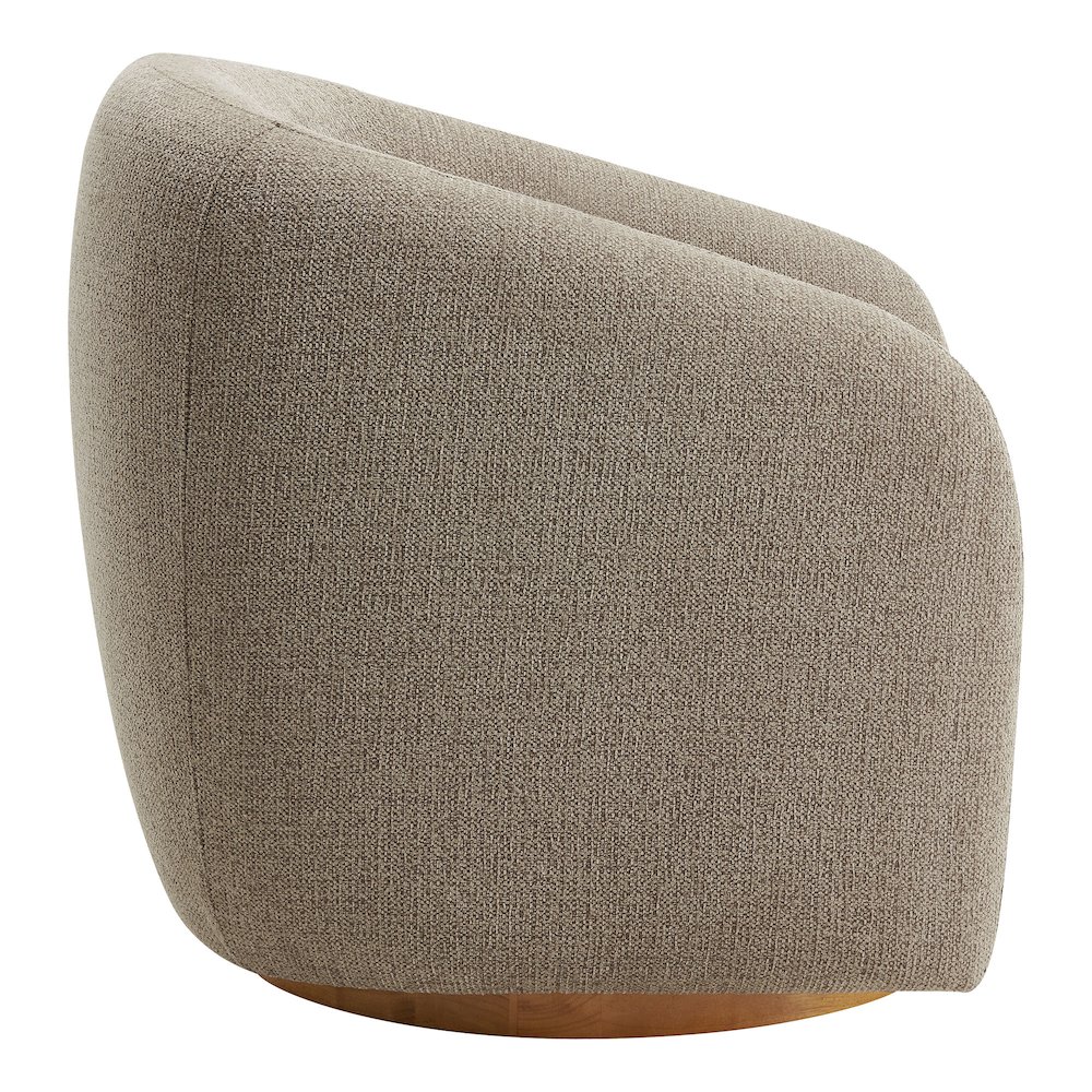 Holland Swivel Chenille Fabric Armchair. Picture 5