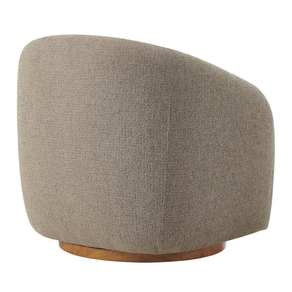 Holland Swivel Chenille Fabric Armchair. Picture 6