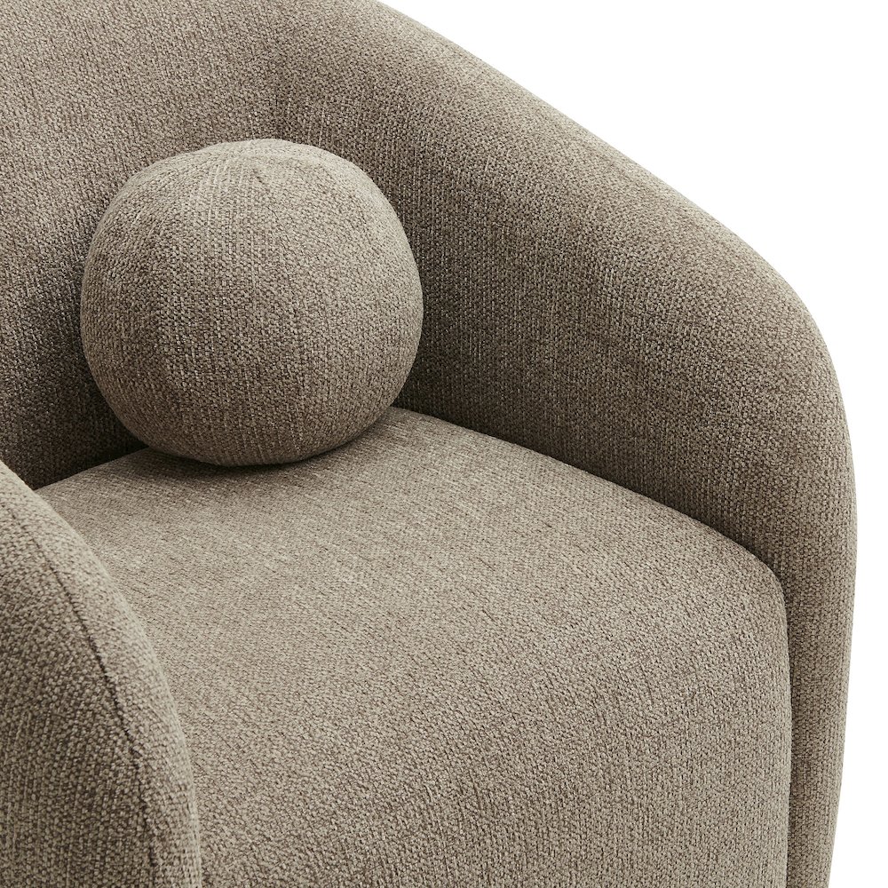 Holland Swivel Chenille Fabric Armchair. Picture 8