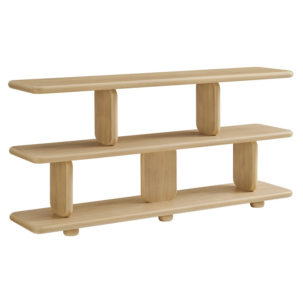 Lyle Sculptural 2-Tier Bookshelf. Picture 1