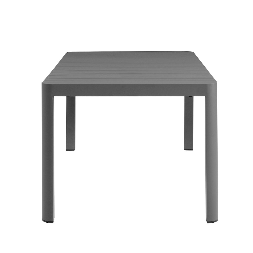 Tahoe Outdoor Patio Aluminum Extendable Dining Table. Picture 4