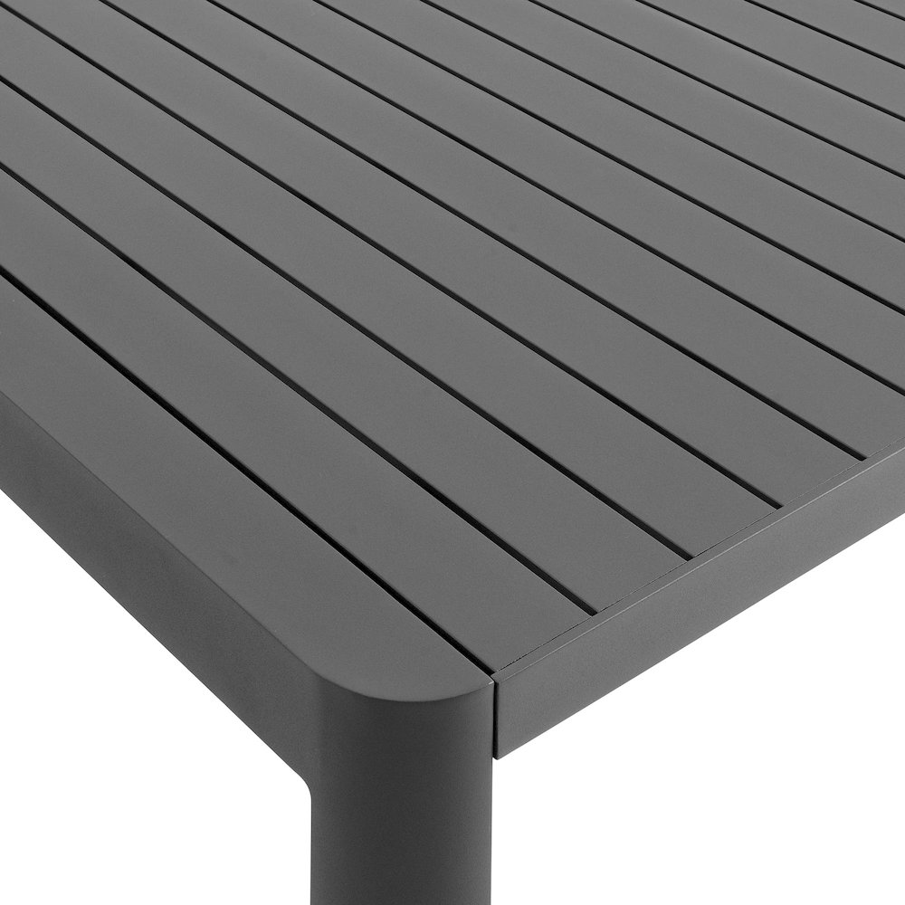 Tahoe Outdoor Patio Aluminum Extendable Dining Table. Picture 8