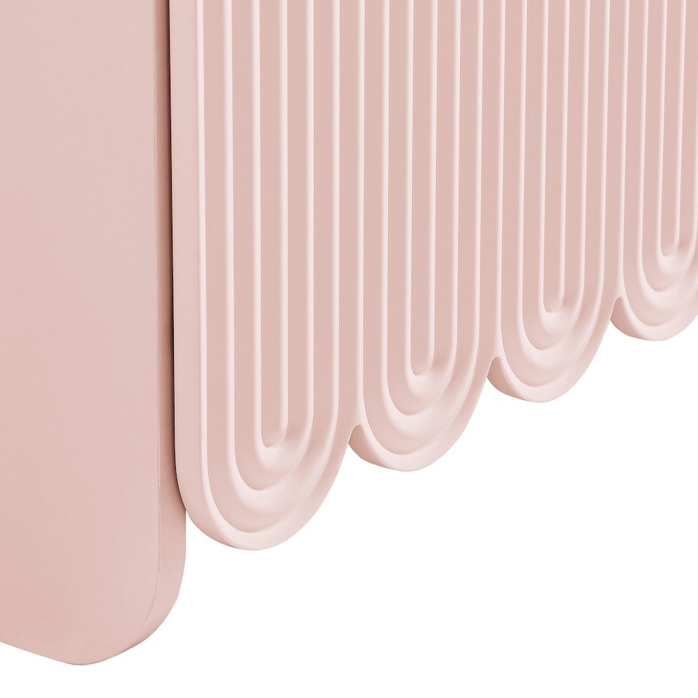 Dahlia Fluted and Scalloped Sideboard Storage Cabinet. Picture 7