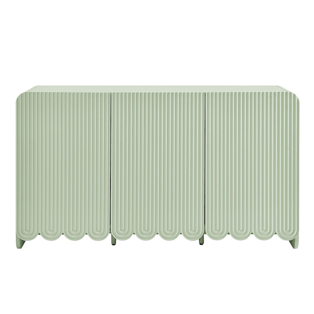 Dahlia Fluted and Scalloped Sideboard Storage Cabinet. Picture 5