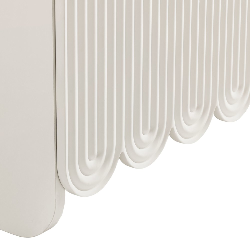 Dahlia Fluted and Scalloped Sideboard Storage Cabinet. Picture 7