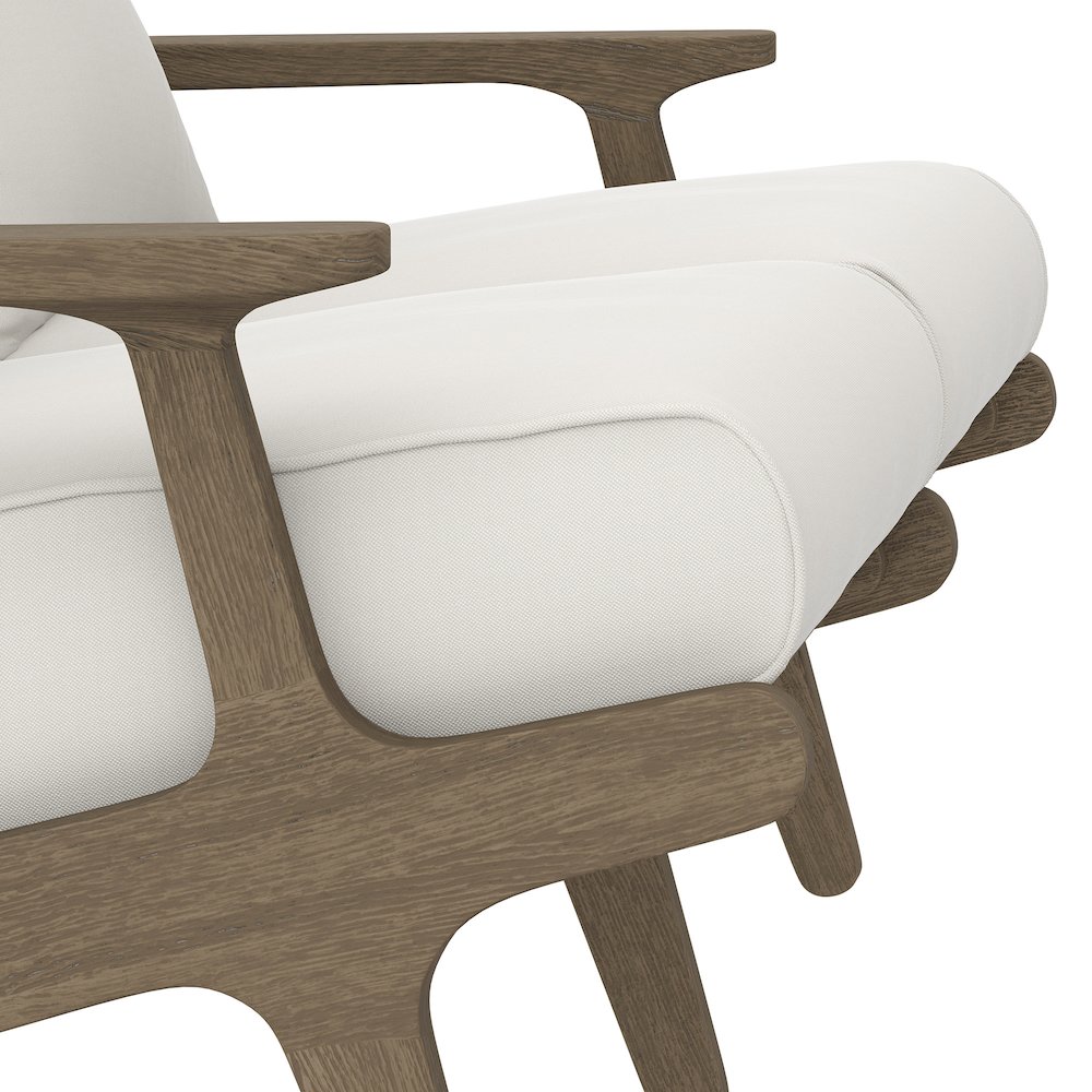 Saratoga Outdoor Patio Teak Wood Loveseat. Picture 7