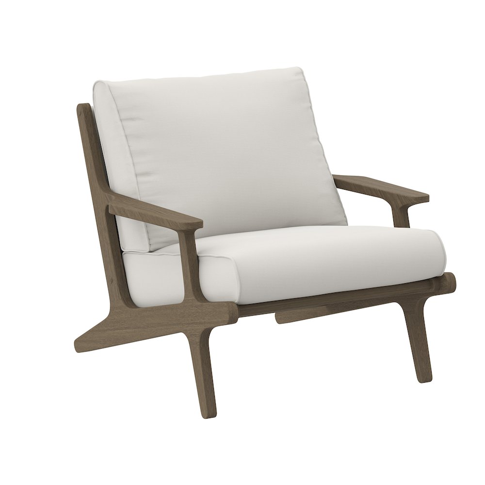 Saratoga Outdoor Patio Teak Wood Armchair. Picture 1