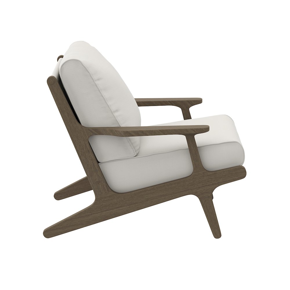 Saratoga Outdoor Patio Teak Wood Armchair. Picture 4