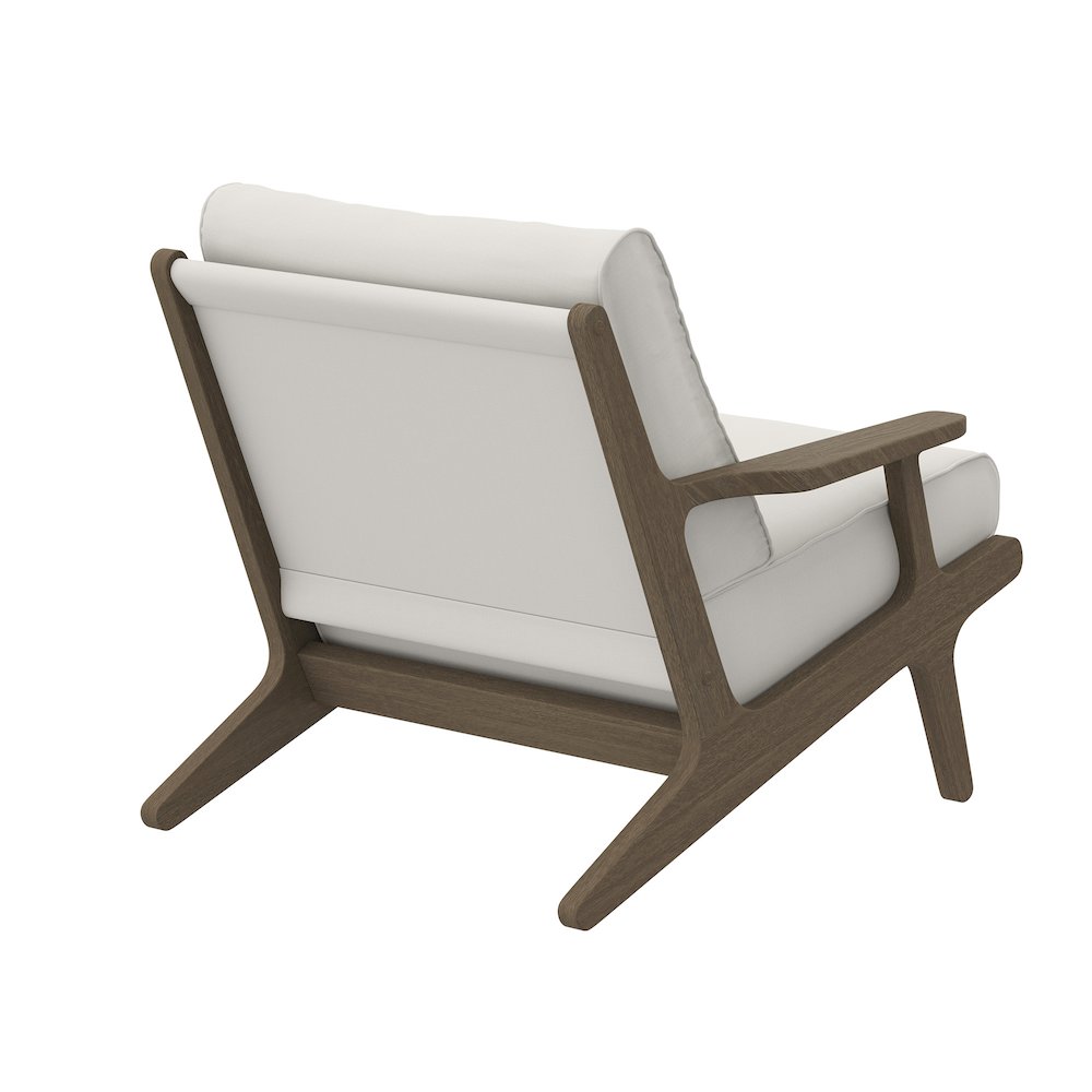 Saratoga Outdoor Patio Teak Wood Armchair. Picture 5
