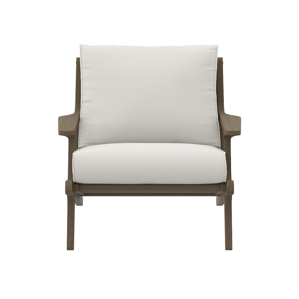 Saratoga Outdoor Patio Teak Wood Armchair. Picture 6