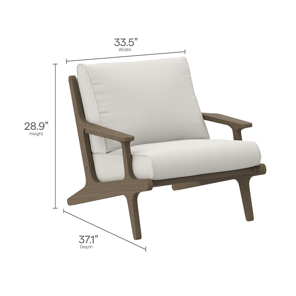 Saratoga Outdoor Patio Teak Wood Armchair. Picture 2