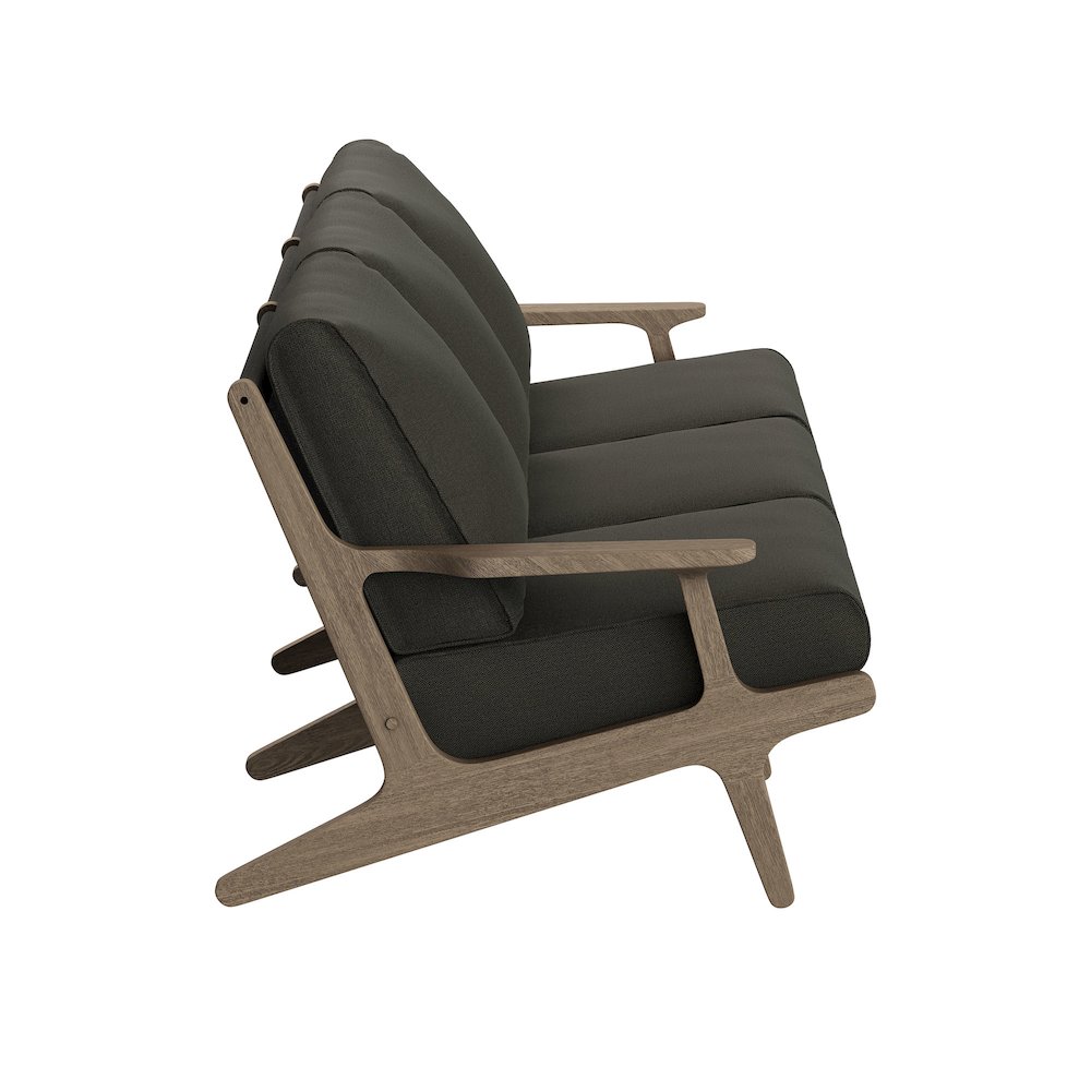 Saratoga Outdoor Patio Teak Sofa. Picture 4