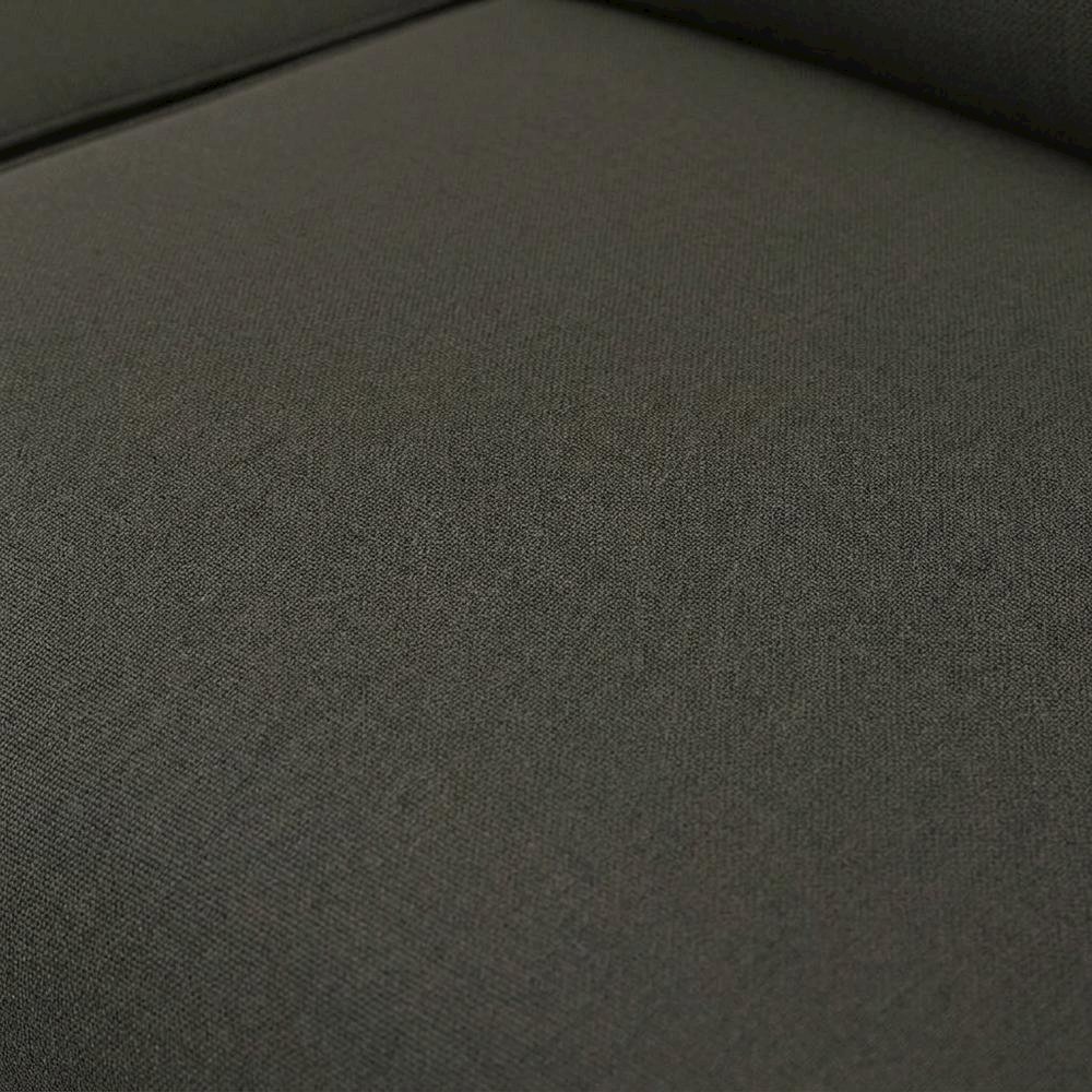 Teak Outdoor Sofa with High-Back Armrests for Patio, Deck or Porch, Flint Gray. Picture 6