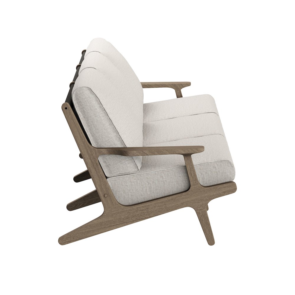 Saratoga Outdoor Patio Teak Sofa. Picture 4
