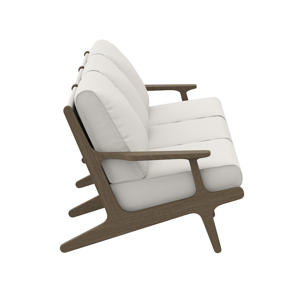 Saratoga Outdoor Patio Teak Sofa. Picture 4